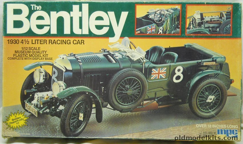 MPC 1/12 1930 4 1/2 Litre Bentley Racing Car, 1-2003 plastic model kit